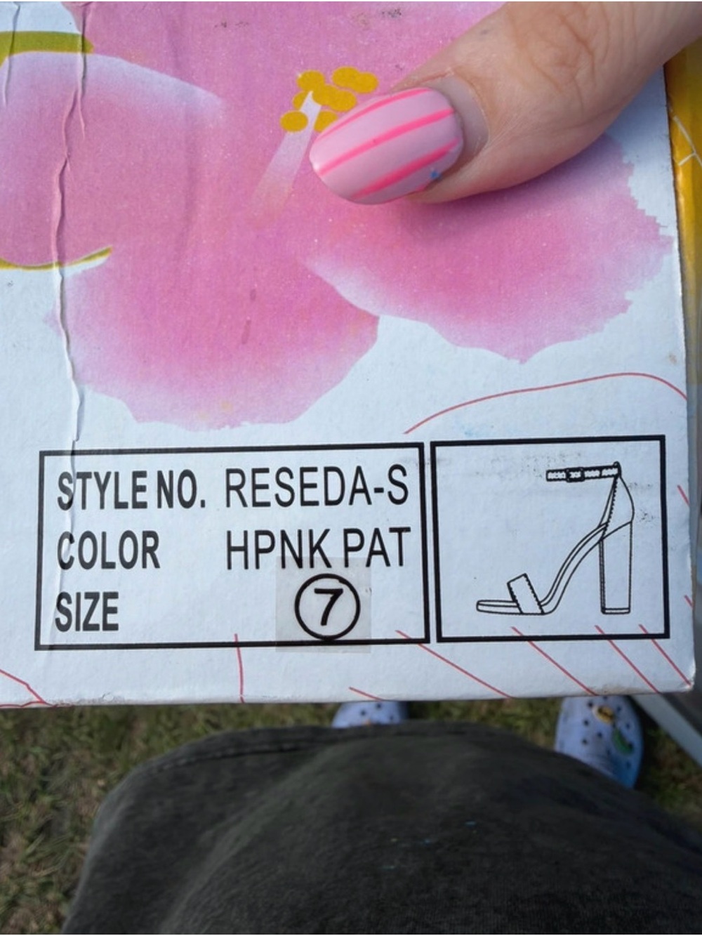 Reseda-S High Heel Sandal in Hot Pink Patent by